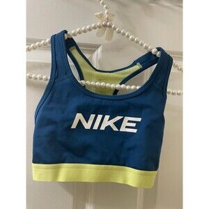 Nike Logo Dri-FIT Racerback Mid-Impact Medium Support XS Sports Bra CJ0796